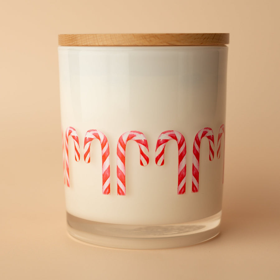 CANDY CANE WRAP CANDLE