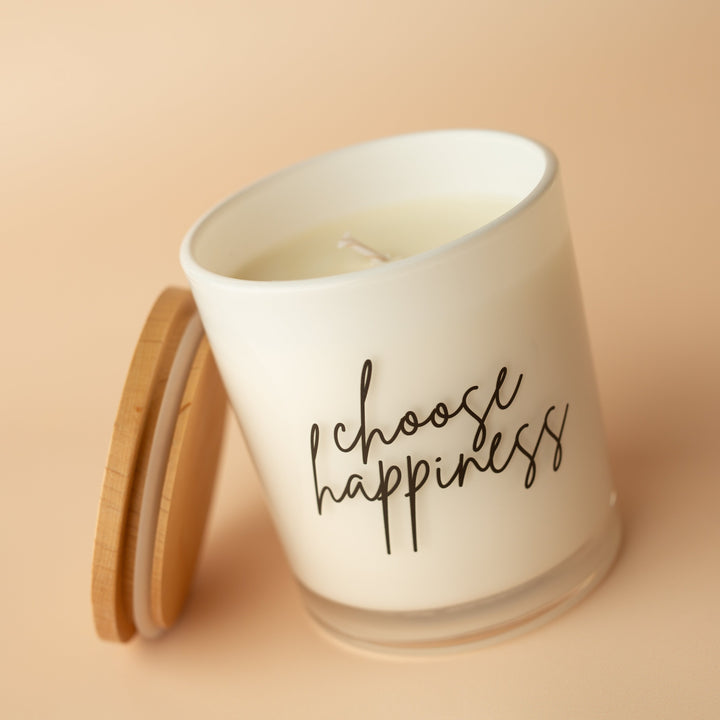 CHOOSE HAPPINESS PRINTED CANDLE