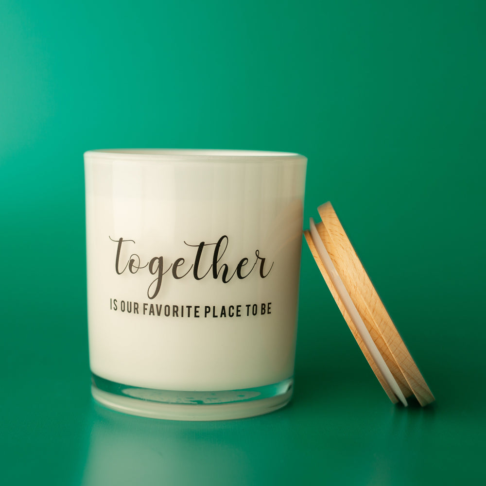 TOGETHER IS OUR FAVORITE PLACE TO BE CANDLE