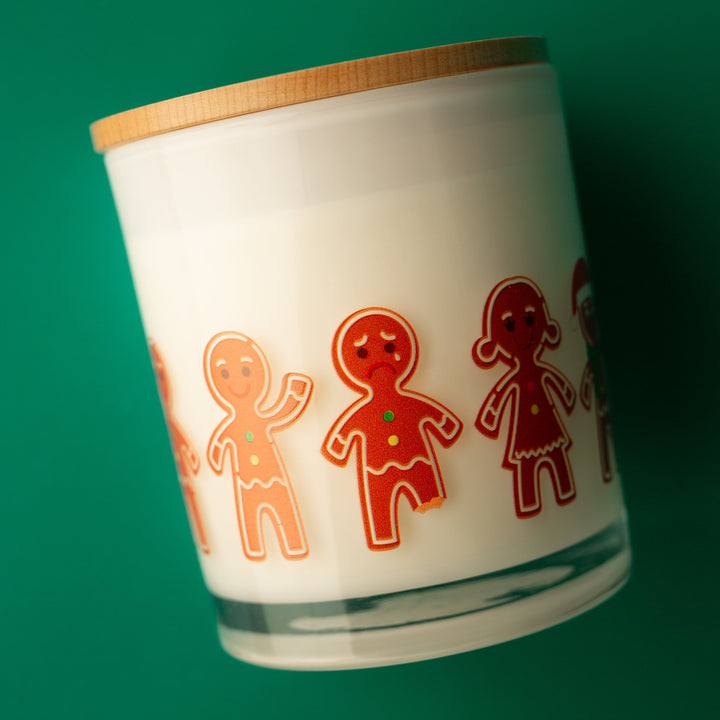 GINGERBREAD MAN PRINTED CANDLE