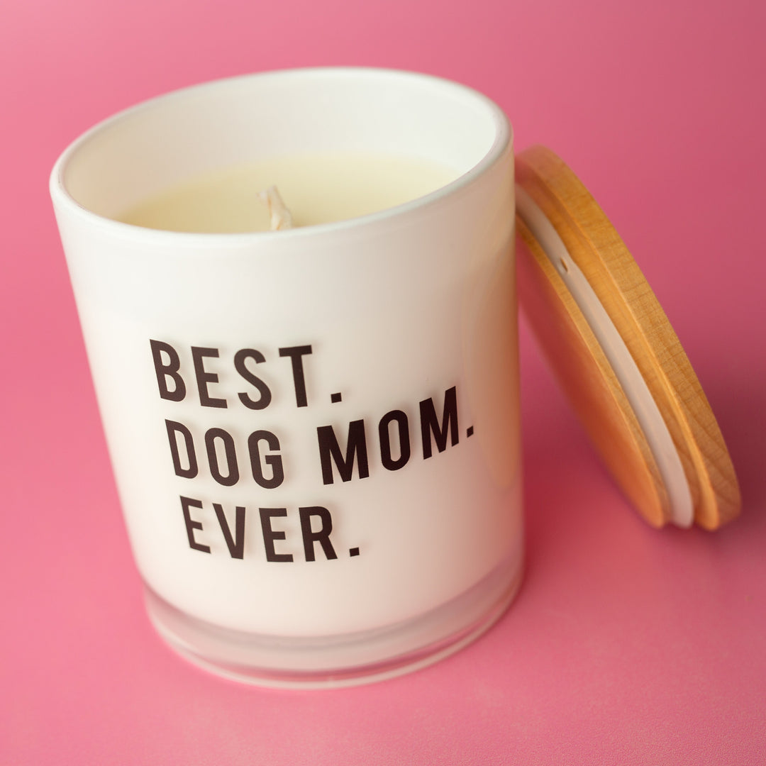 BEST DOG MOM EVER CANDLE