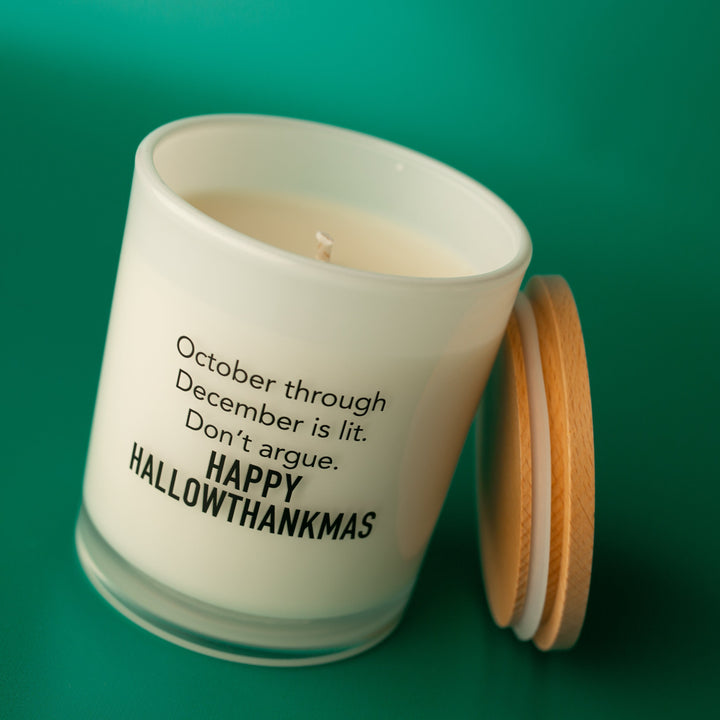 HALLOWTHANKMAS CANDLE