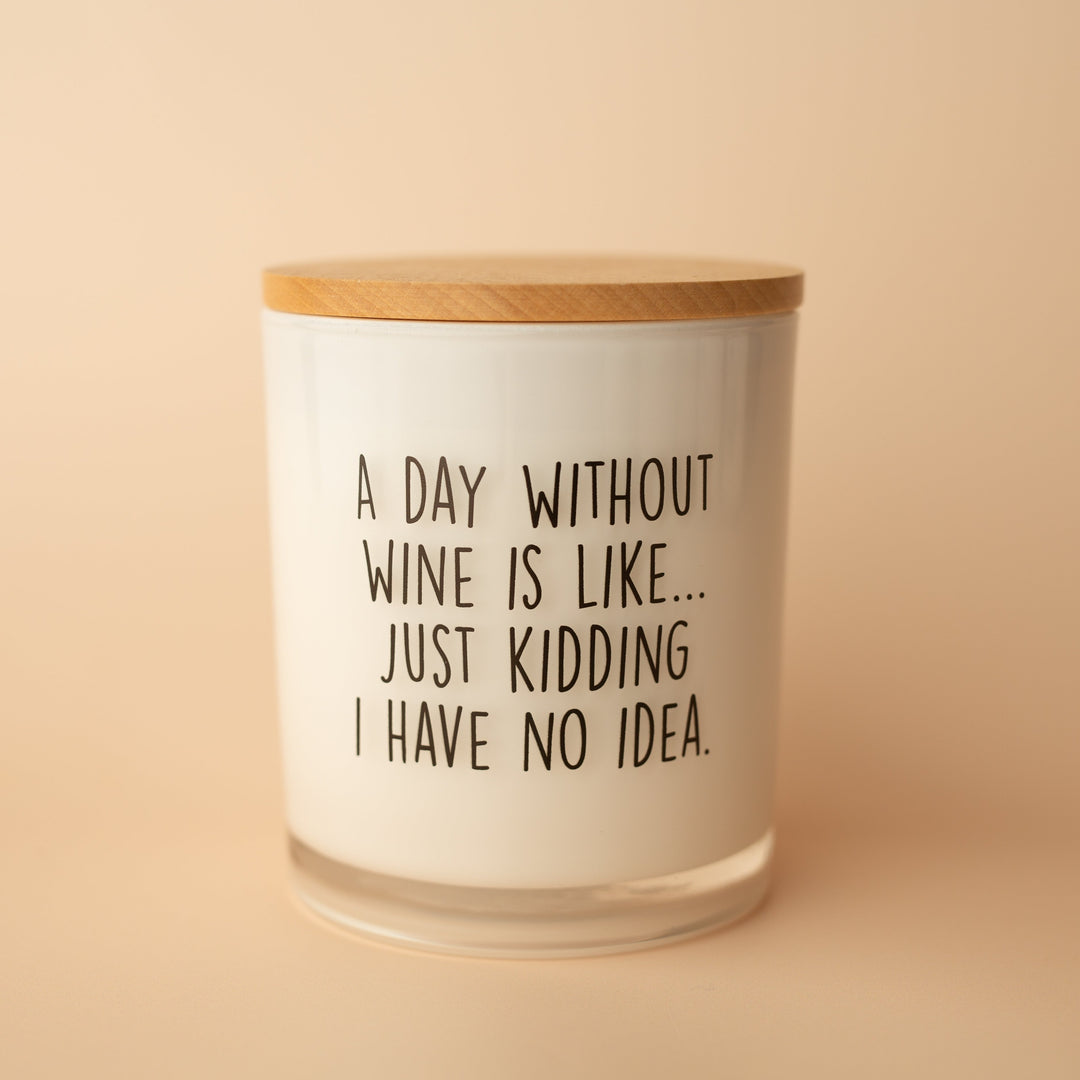 A DAY WITHOUT WINE CANDLE