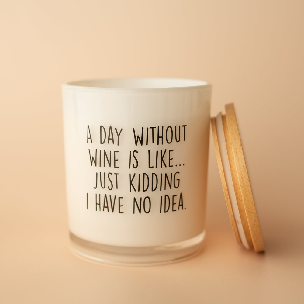 A DAY WITHOUT WINE CANDLE