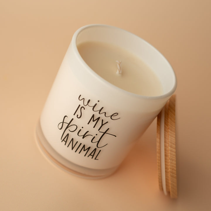 WINE IS MY SPIRIT ANIMAL CANDLE