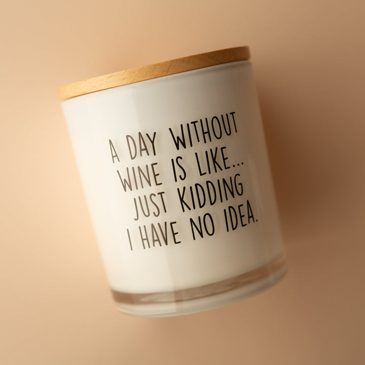 A DAY WITHOUT WINE CANDLE