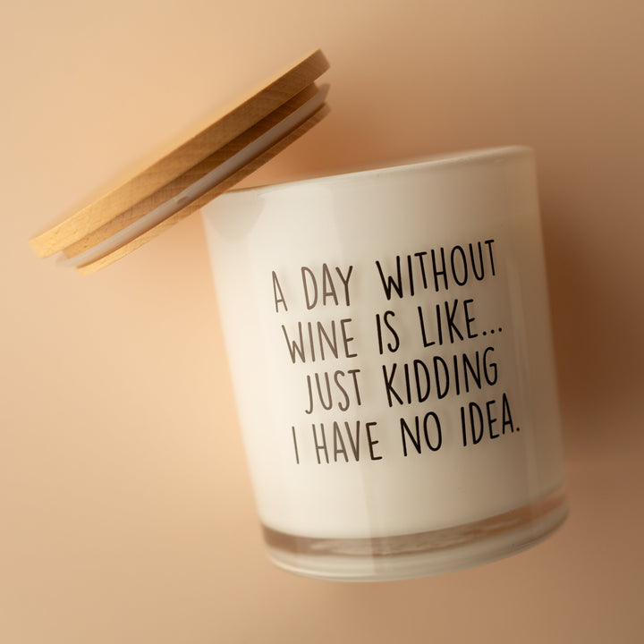 A DAY WITHOUT WINE CANDLE