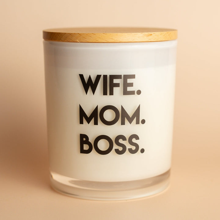 WIFE MOM BOSS CANDLE