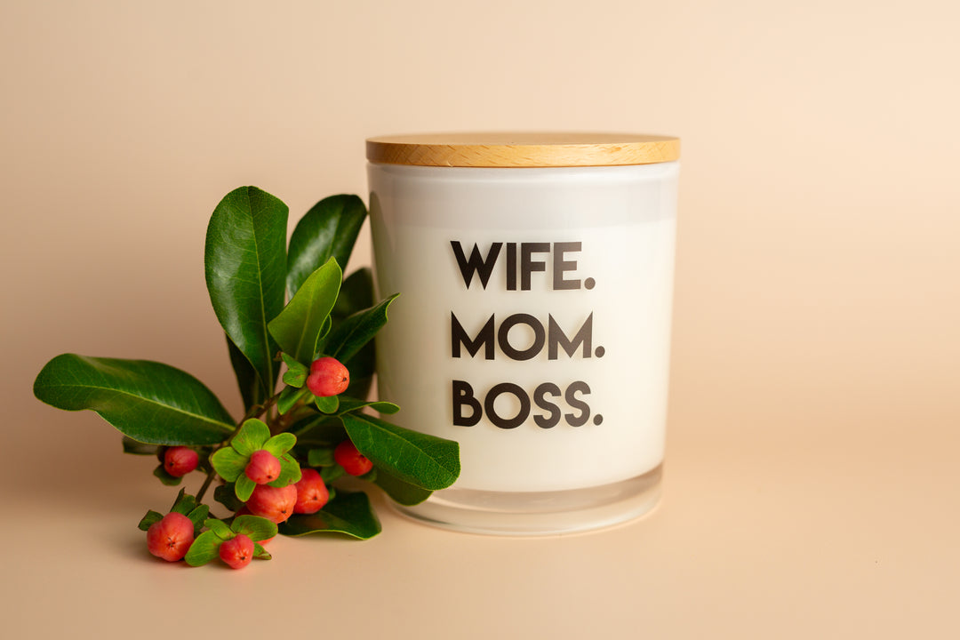 WIFE MOM BOSS CANDLE