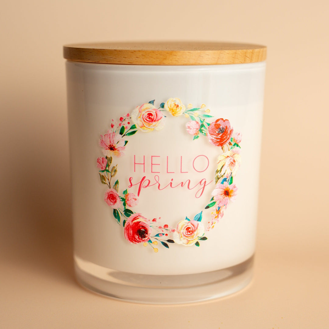 HELLO SPRING CANDLE