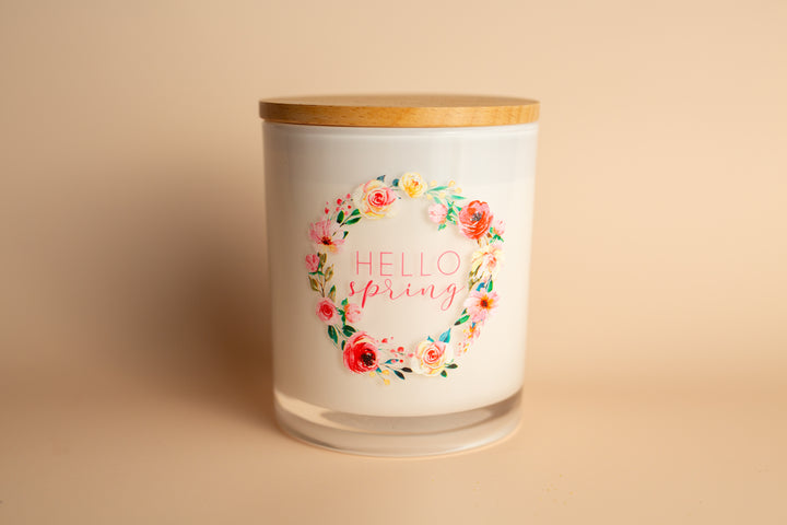 HELLO SPRING CANDLE