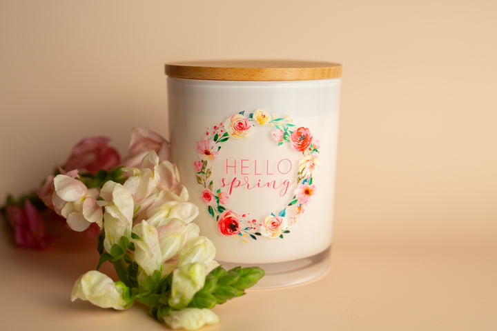 HELLO SPRING CANDLE