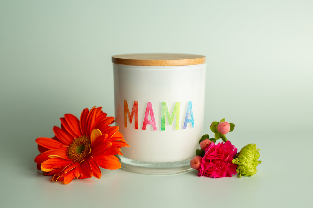 TIE DYE MAMA CANDLE