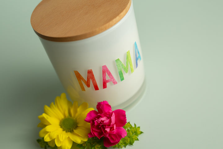 TIE DYE MAMA CANDLE