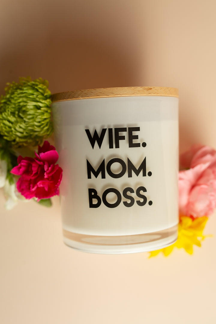 WIFE MOM BOSS CANDLE