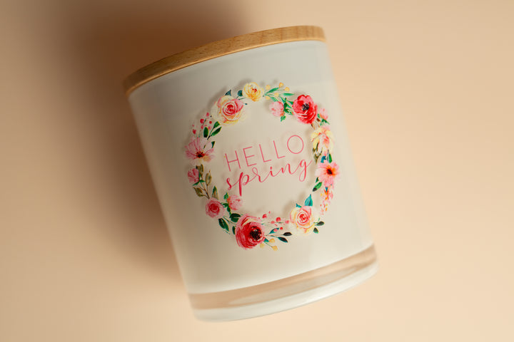 HELLO SPRING CANDLE