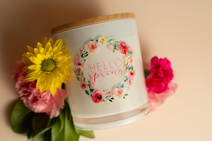 HELLO SPRING CANDLE