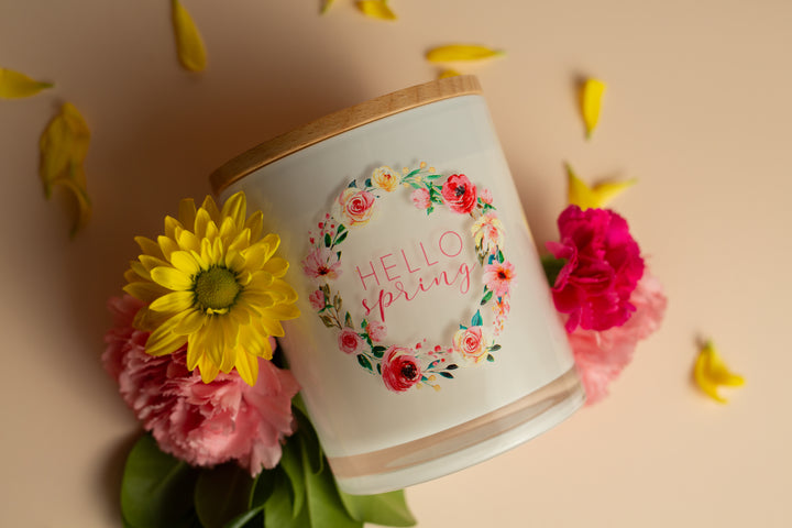 HELLO SPRING CANDLE