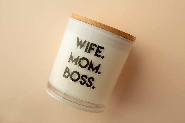 WIFE MOM BOSS CANDLE