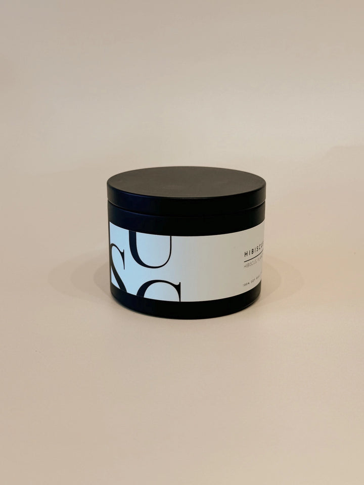 MATTE BLACK TIN CANDLE