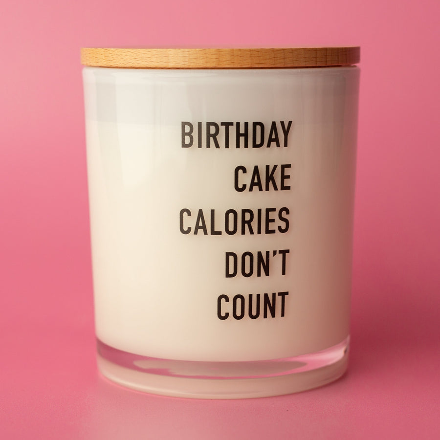 BIRTHDAY CALORIES DON'T COUNT CANDLE