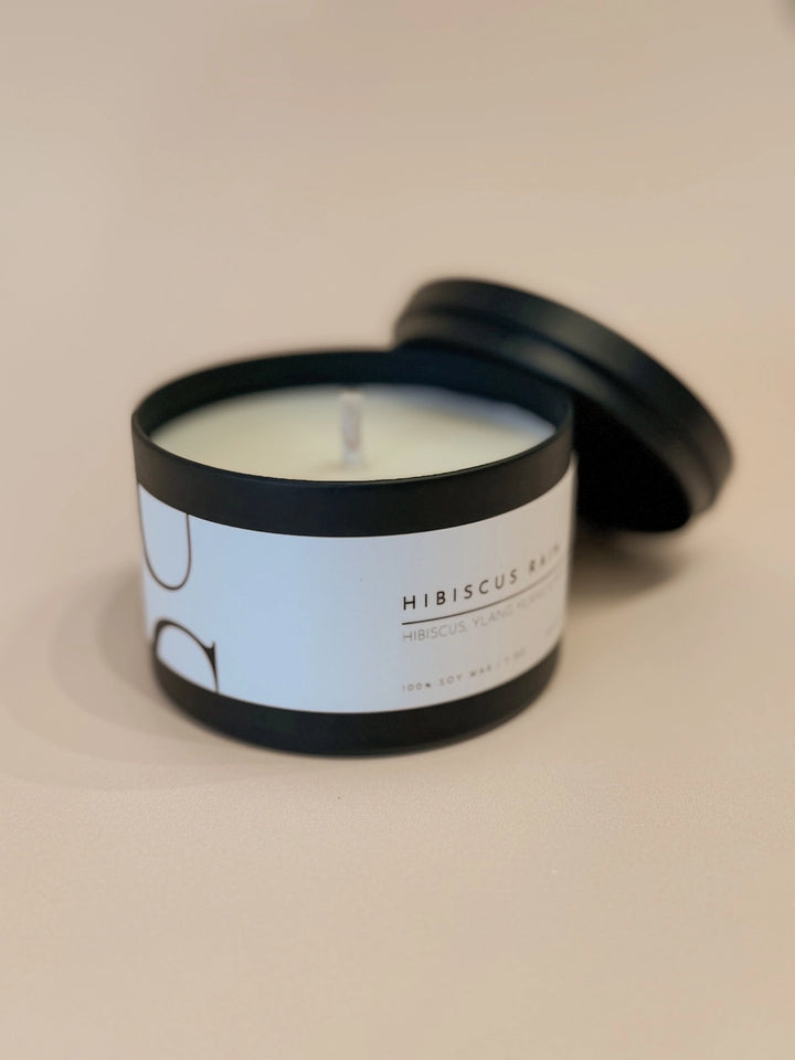 MATTE BLACK TIN CANDLE