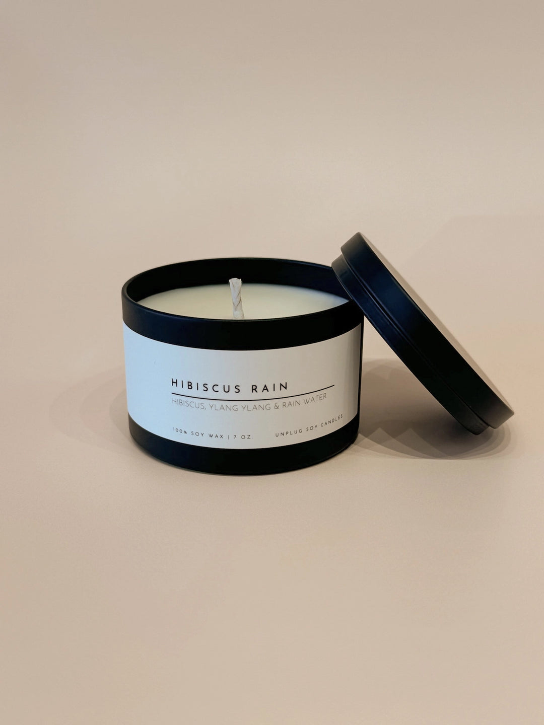 BULK BUY- MATTE BLACK TIN CANDLE