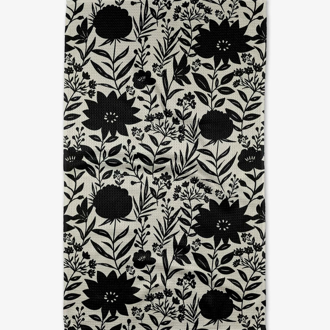 SHADOW FLOWER GEOMETRY TEA TOWEL