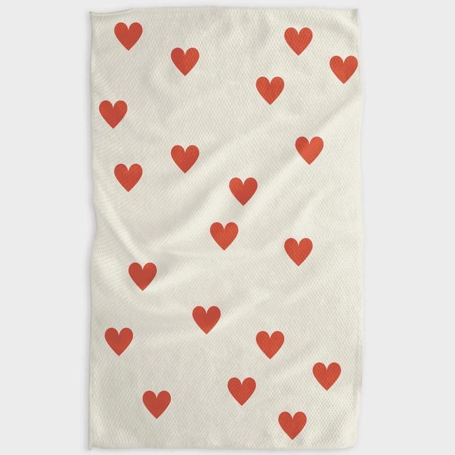 SIMPLE LOVE GEOMETRY TEA TOWEL