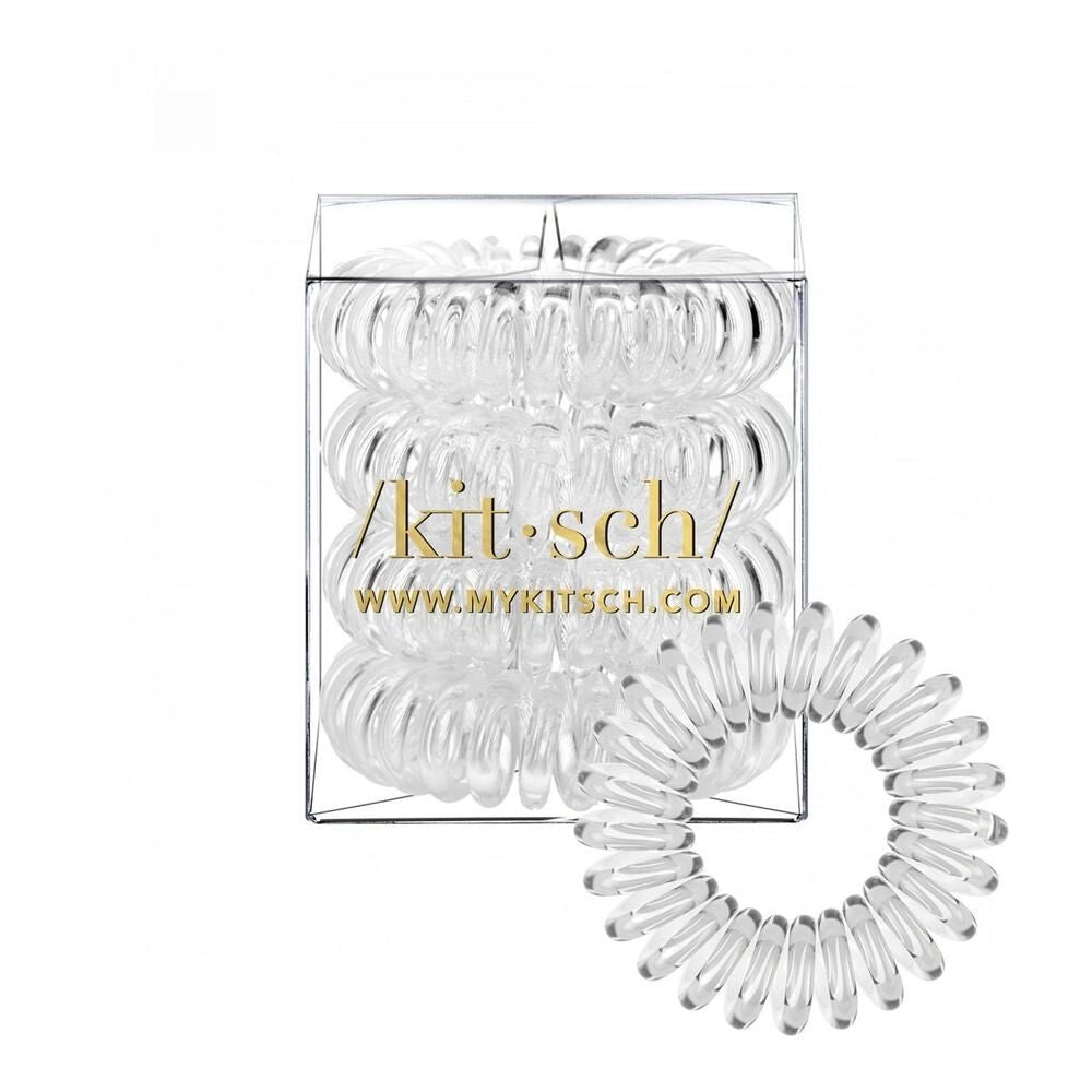 4 PACK HAIR COILS - CLEAR