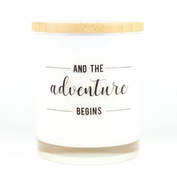 And The Adventure Begins Candle