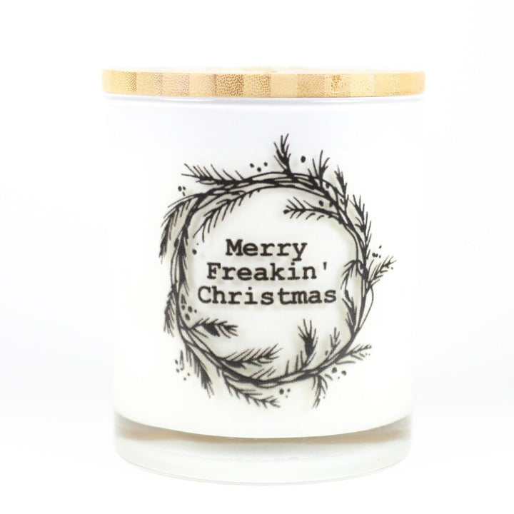 Merry Freakin' Christmas Candle