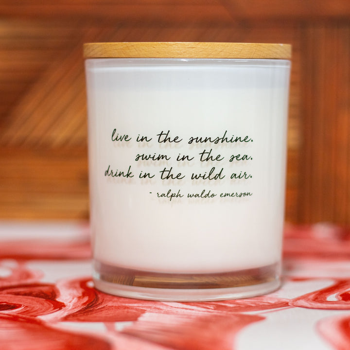 live in the sunshine candle LIVE IN THE SUNSHINE CANDLE