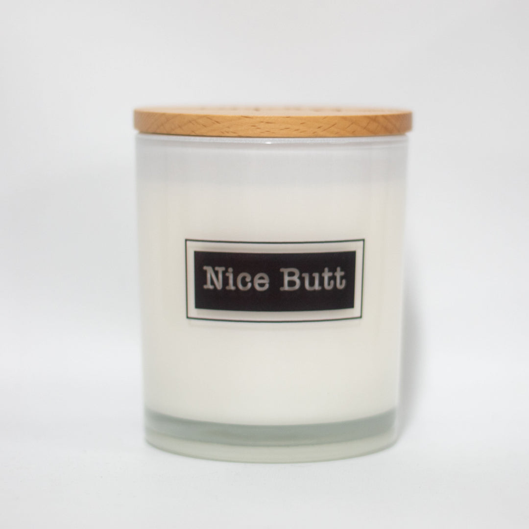 nice butt printed candle