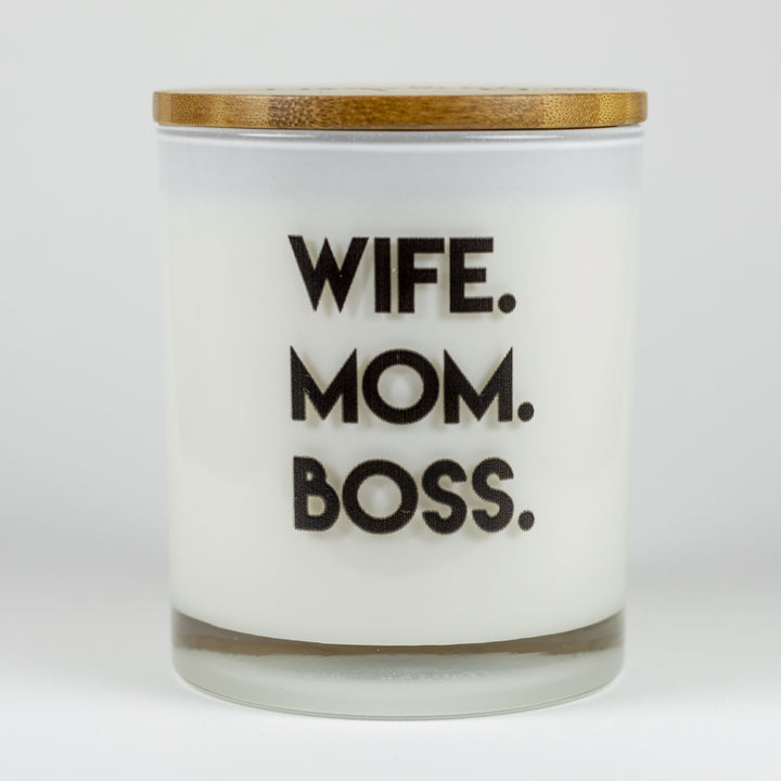 Wife Mom Boss Candle